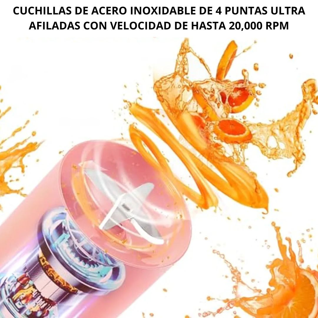 MiniBlend® - MINI LICUADORA PORTÁTIL, IDEAL PARA BATIDOS RÁPIDOS